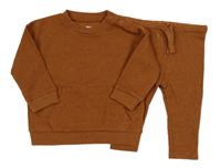 2set - Rezavá žebrovaná tepláková souprava F&F