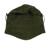 Khaki fleecová kukla