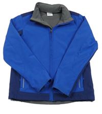 Kobaltově modro-tmavomodrá softshellová bunda Alive