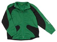 Zeleno-černá sportovní propínací mikina Erima