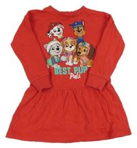 Jahodové teplákové šaty - Tlapková patrola Nickelodeon