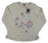 Nové - Bílé triko s vílami Girl2Girl