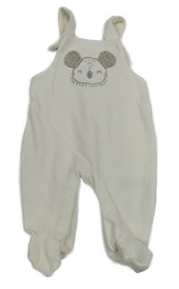 Smetanové sametové dupačky s koalou George