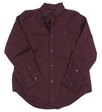 Mahagonová melírovaná košile s výšivkou Next