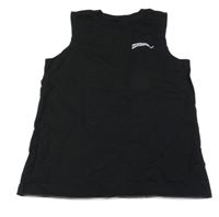 Černé tílko s nápisem H&M