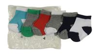 Nové - 6x barevné ponožky 