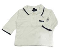 Bílé polo triko s kapsou H&M