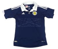 Tmavomdorý funkční fotbalový dres Scotland Adidas 