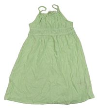 Světlezelené muchlané šaty H&M