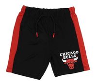 Černo-červené sportovní kraťasy Chicago Bulls