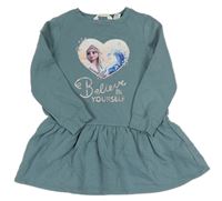 Modrošedé teplákové šaty s Frozen H&m