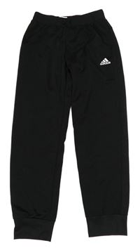 Černé sportovní tepláky s logem Adidas 