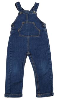 Tmavomodré riflové lacláče s kapsou Smile 