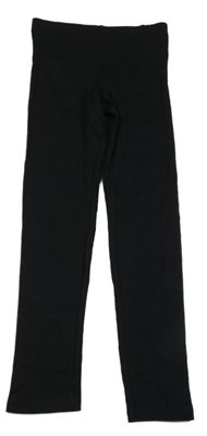 Černé žebrované legíny H&M