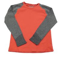 Korálovo-šedé funkční spodní triko Pocopiano