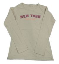 Smetanové triko s nápisem Yigga