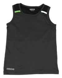 Antracitovo-černé sportovní tílko s číslem Inoc