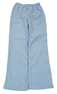 Světlemodré lehké šusťákové kalhoty 