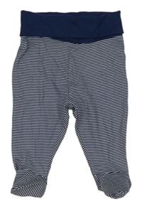 Tmavomodro-bílé pruhované polodupky Dopodopo