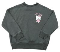 Šedá oversize mikina s Kitty Sanrio