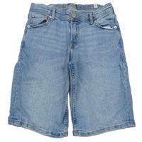 Modré riflové kraťasy Jack & Jones