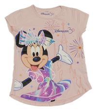Broskvové tričko s Minnií Disneyland