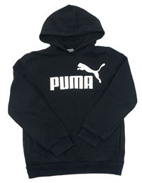 Černá mikina s logem a kapucí PUMA