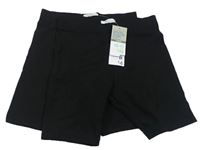 2x - Černé legínové kraťasy PRIMARK