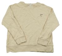 Světlebéžová mikina s nápisy ZARA