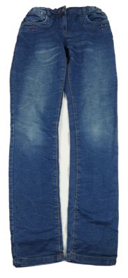 Modré teplákové rifle se cvočky YIGGA