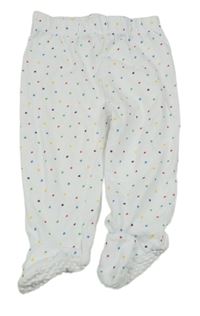 Bílo-barevné puntíkaté polodupky Tu