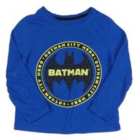 Cobaltově modré triko s Batmanem PRIMARK