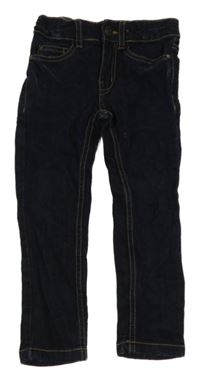 Tmavomodré skinny rifle LH