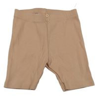 Světlehnědé žebrované legínové kraťasy C&A