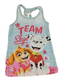Světlemodrý top s Paw Patrol Nickelodeon