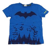 Modré tričko s netopýrem a 3D nápisem - Batman George