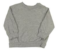 Šedá melírovaná mikina H&M