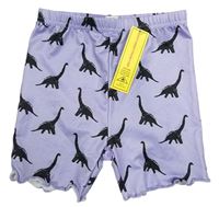 Lila elastické kraťasy s dinosaury zn. Shein