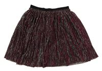 Černo-stříbrno-růžová třpytivá sukně zn. H&M