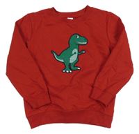 Červená mikina s dinosaurem Topolino