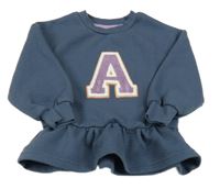 Tmavomodrá prošívaná mikina s písmenem Primark