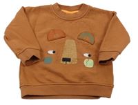 Hnědá mikina s medvědem Nutmeg