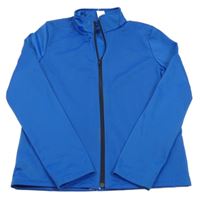 Modrá sportovní propínací funkční mikina Decathlon