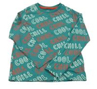 Zelené triko s nápisy M&S