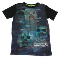 Černé tričko s Minecraft