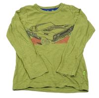 Zelené triko s autem
