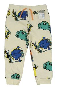 Nové - Krémové tepláky s příšerkami Primark