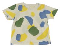 Smetanovo-barevné vzorované tričko H&M