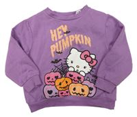 Fialová mikina s Hello Kitty a dýněmi H&M