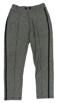 Černo-šedé vzorované úpletové kalhoty M&S